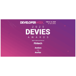 Avalara logo for 2020 Devies Award winner