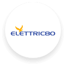 Elettric80 logo, an Avalara customer in the circular format.