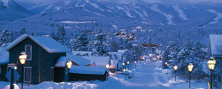 Breckenridge, Colorado, in the snow